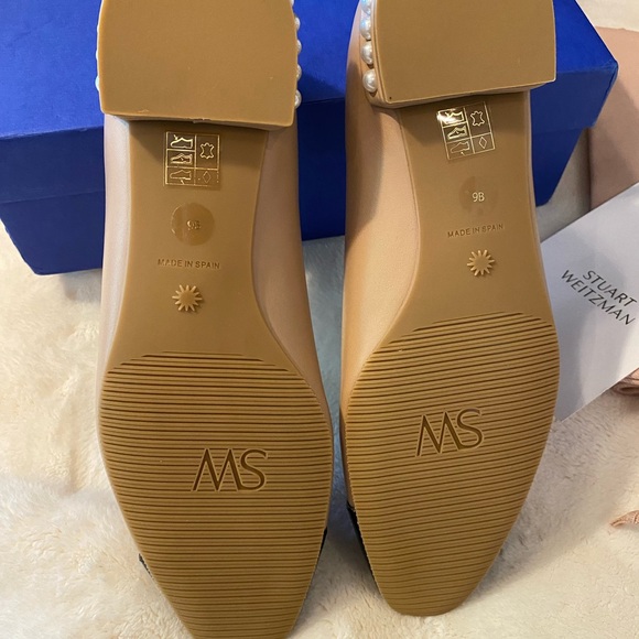 STUART WEITZMAN Women's Pearl Slip On Cap Toe Flats - Picture 7 of 10